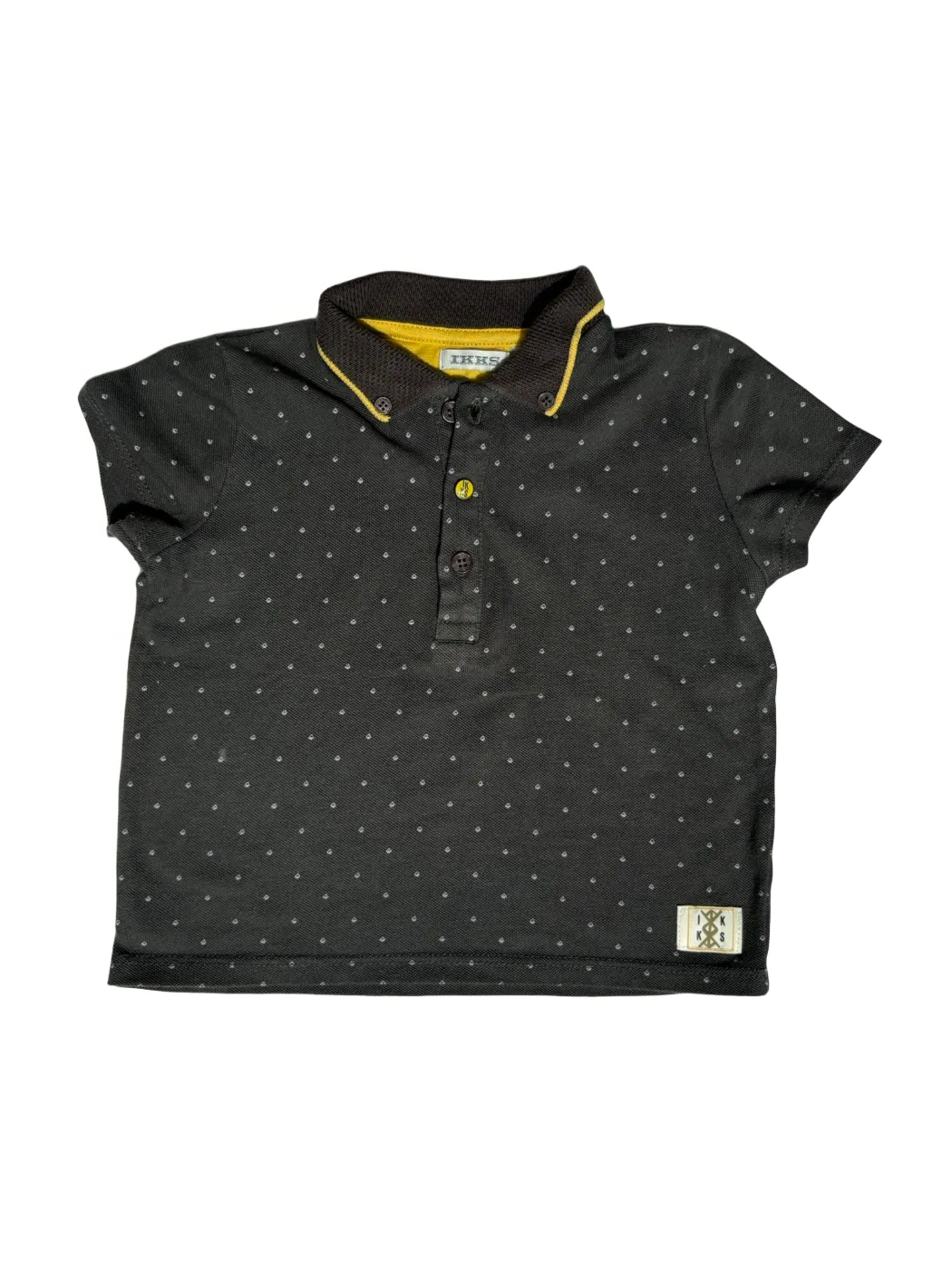 IKKS Grey Polka Dot Polo (18M)