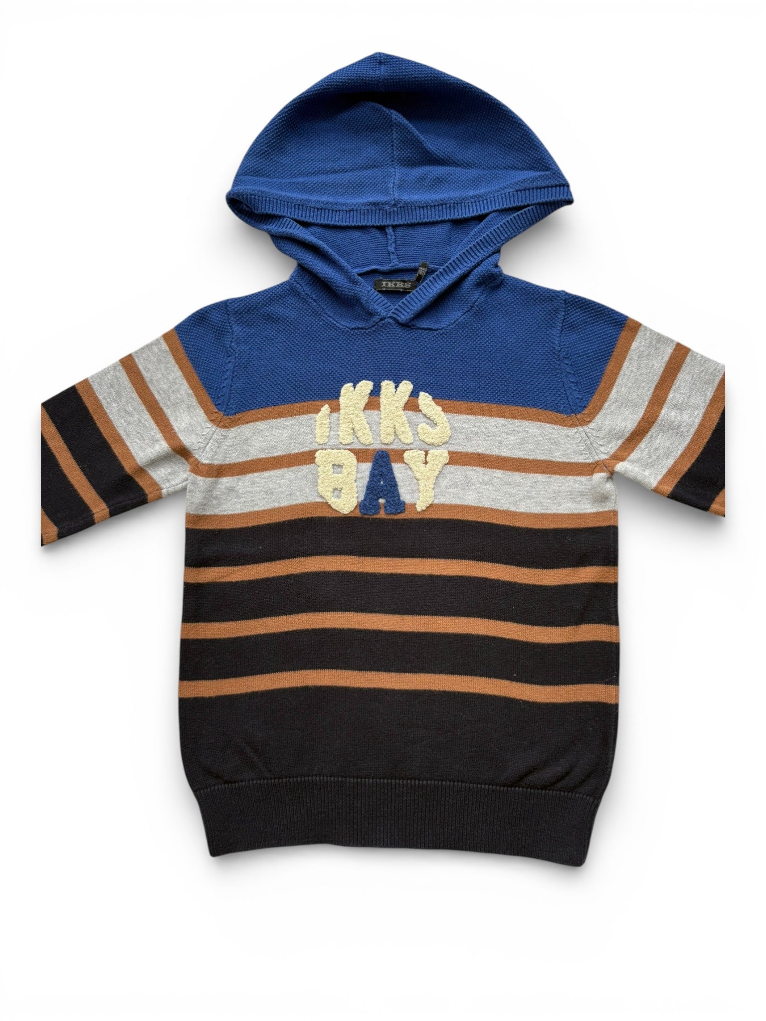 IKKS Bay Striped Hooded Sweater size 4Y / 102 - second hand baby clothing