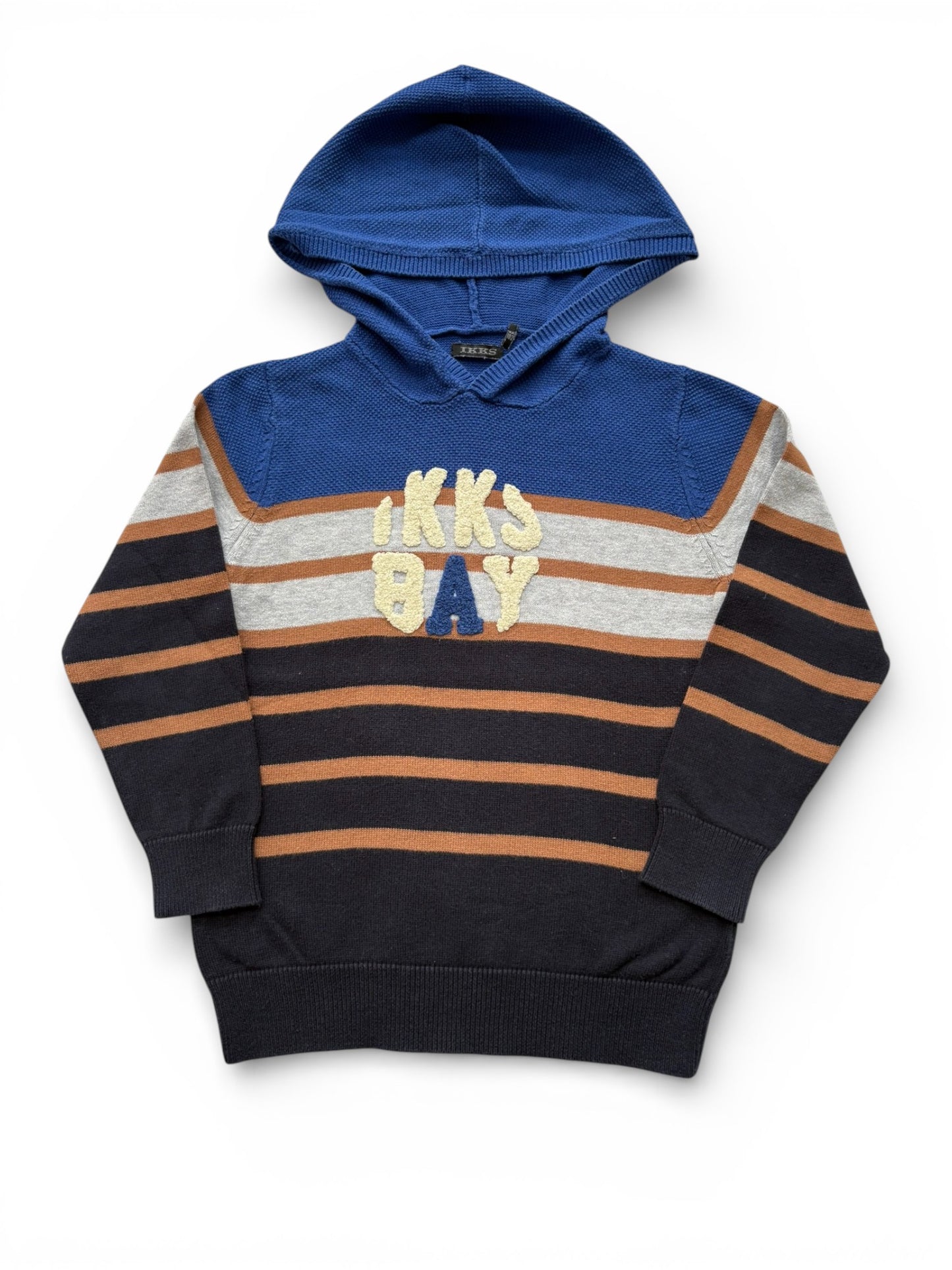 IKKS Bay Striped Hooded Sweater size 4Y / 102 - second hand baby clothing