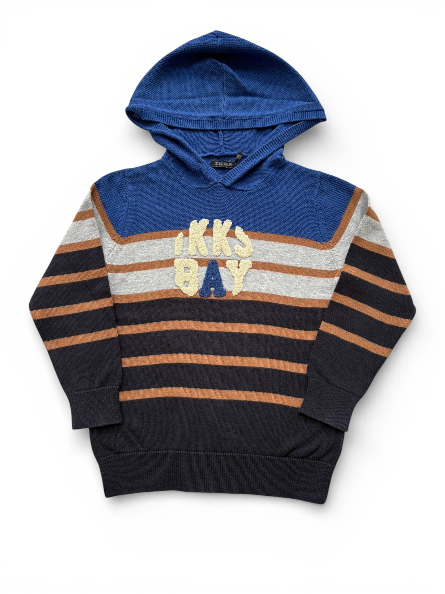 IKKS Bay Striped Hooded Sweater size 4Y / 102 - second hand baby clothing