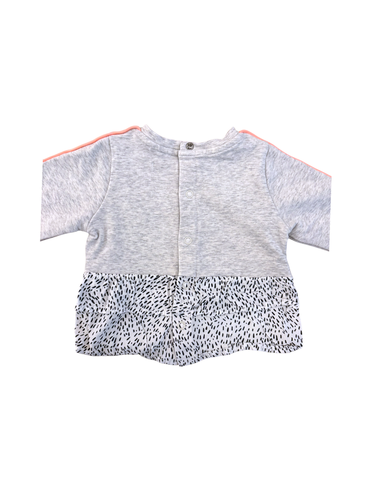 IKKS Grey Logo Sweatshirt size 6M / 68 - second hand baby clothing