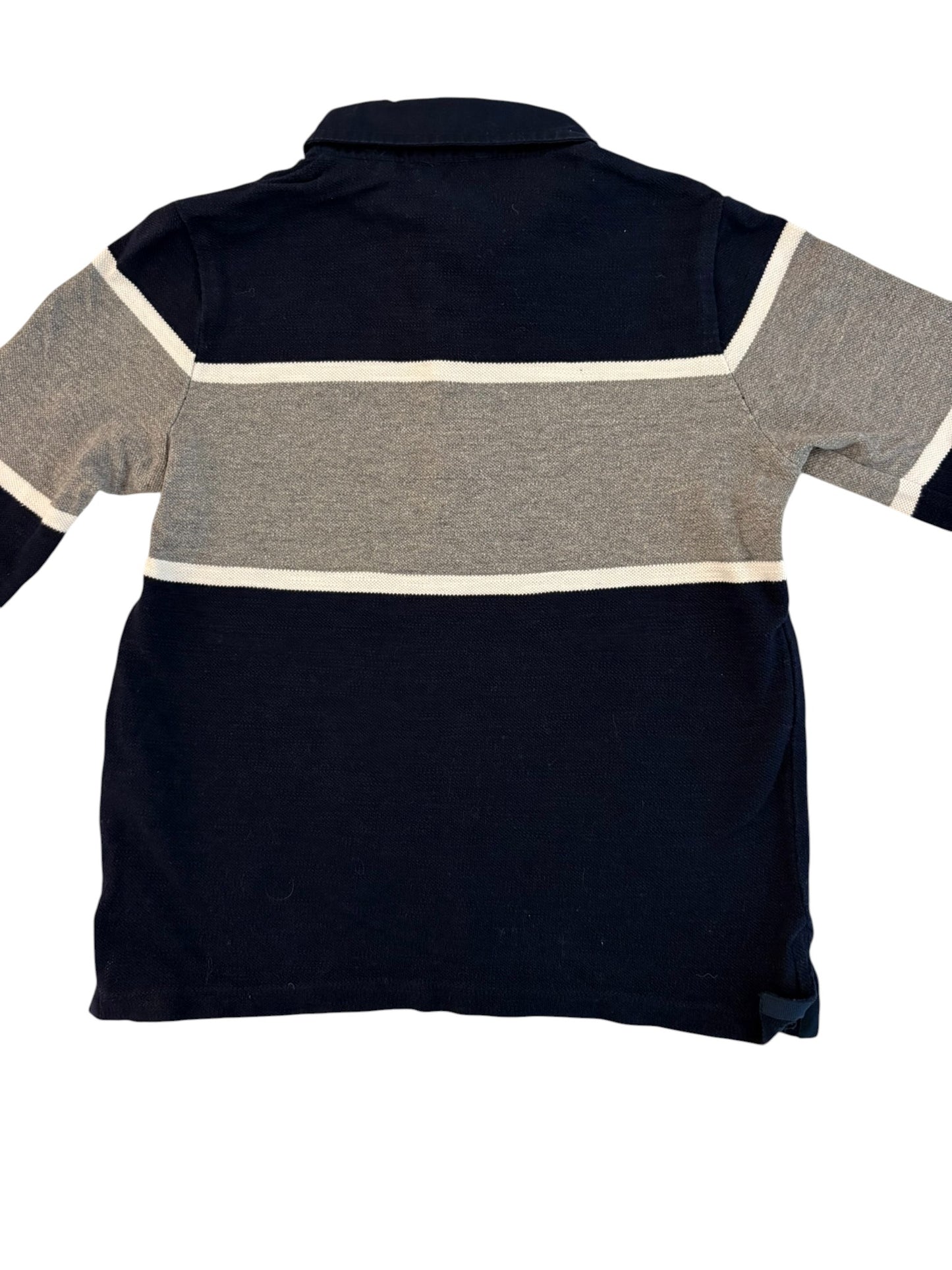 IKKS Rugby-Poloshirt in Marineblau und Grau (5 Jahre / 110)