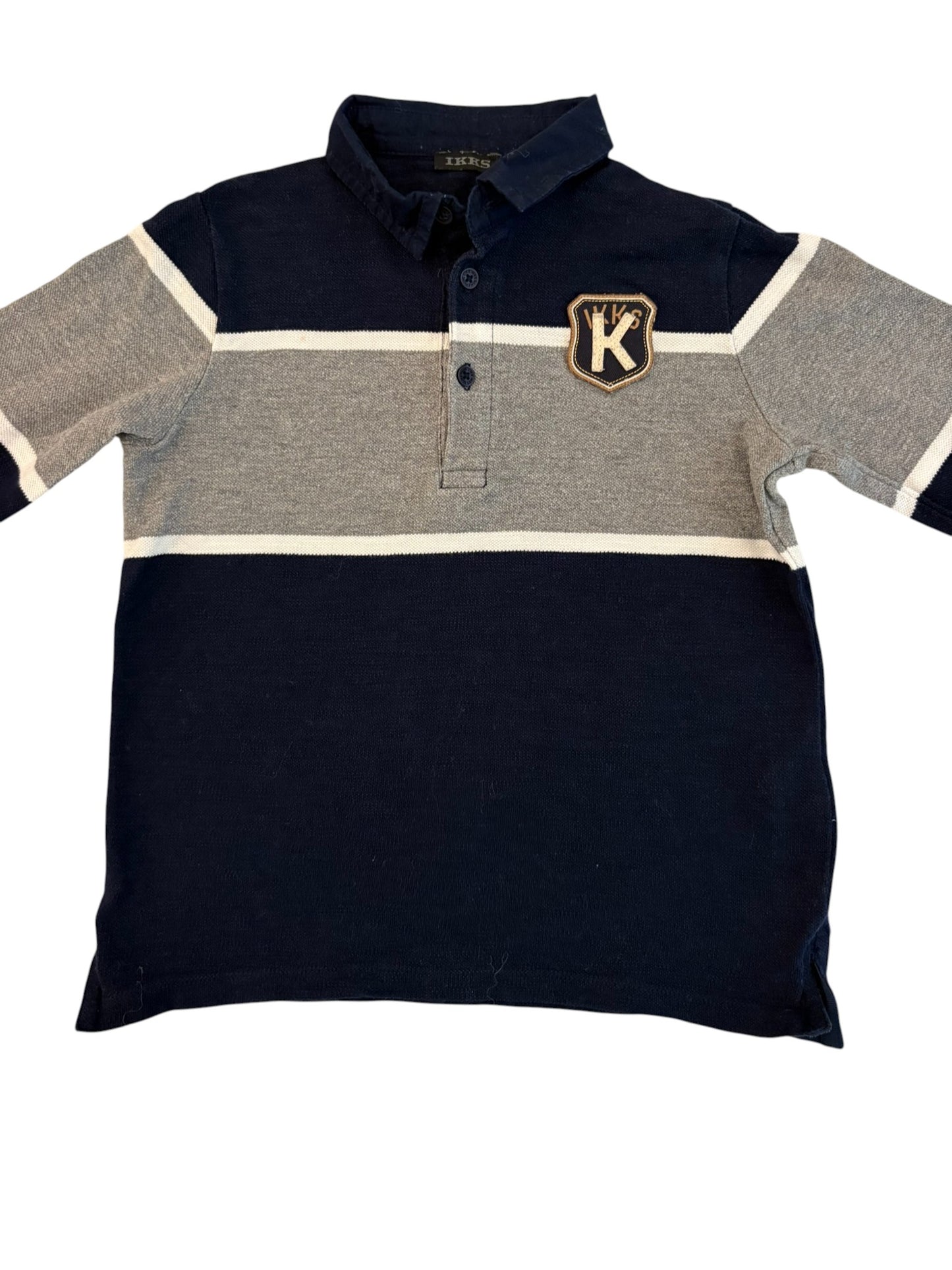 IKKS Rugby-Poloshirt in Marineblau und Grau (5 Jahre / 110)