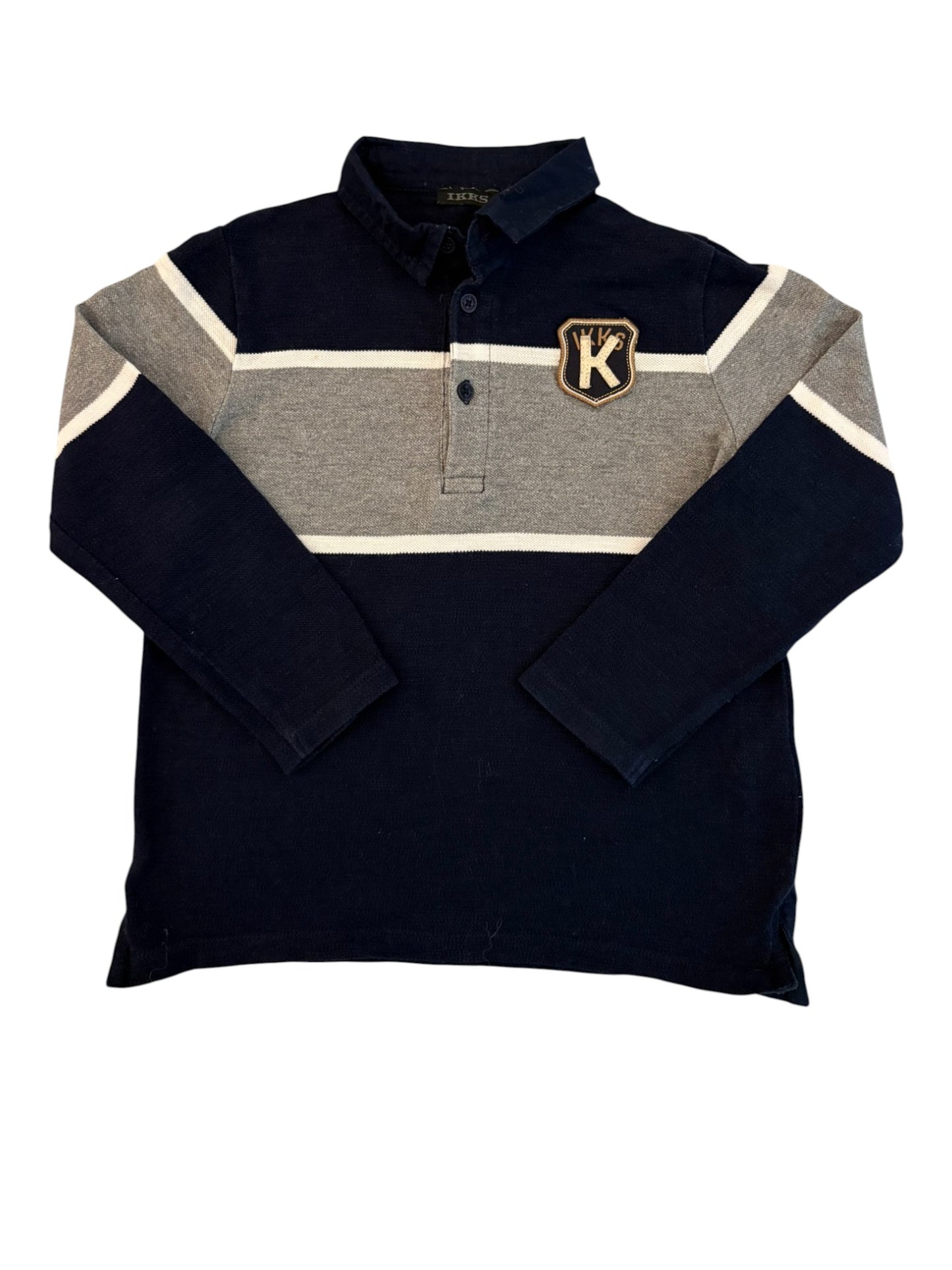 IKKS Rugby-Poloshirt in Marineblau und Grau (5 Jahre / 110)