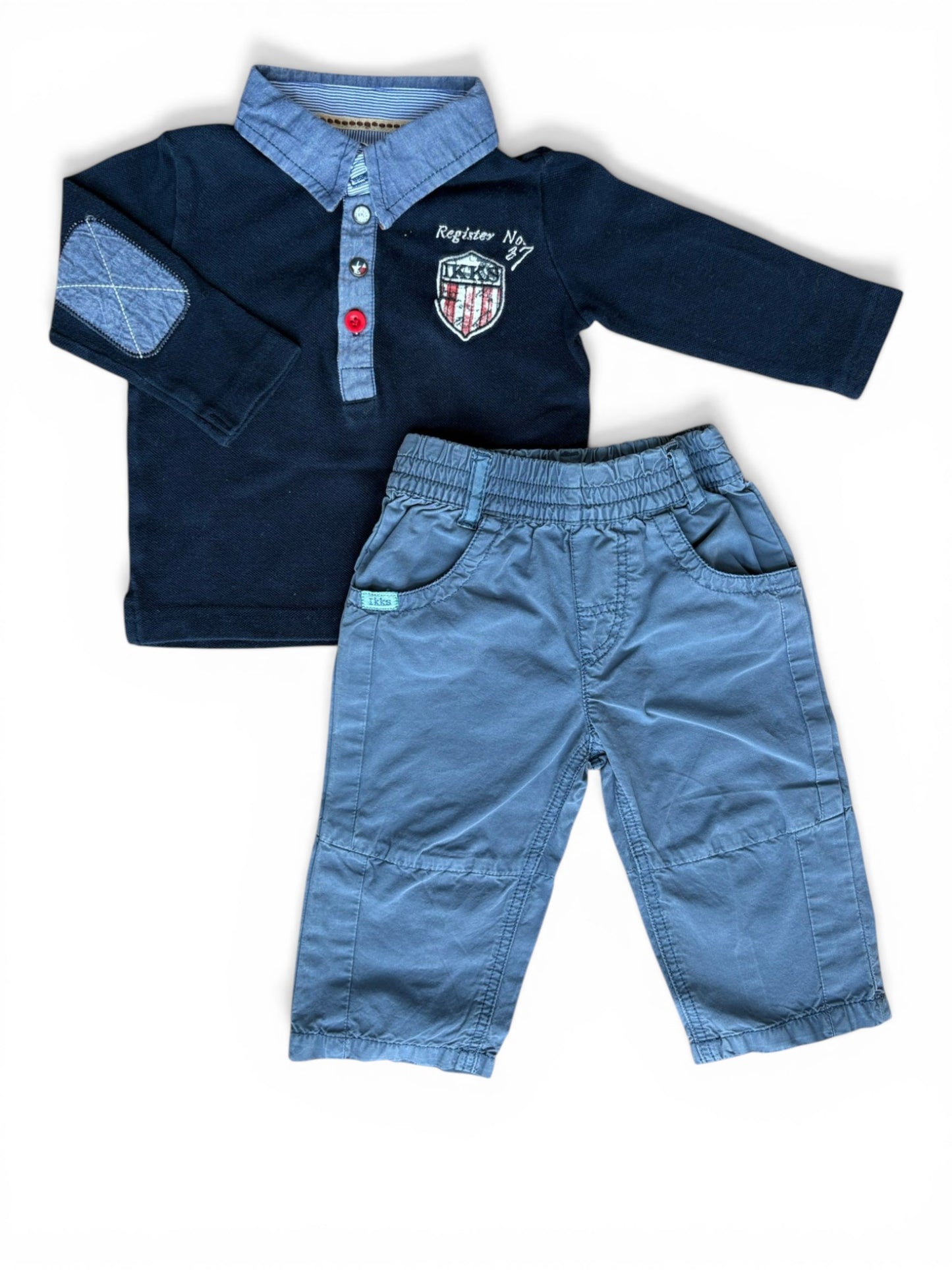 IKKS Navy Blue Outfit (6M)