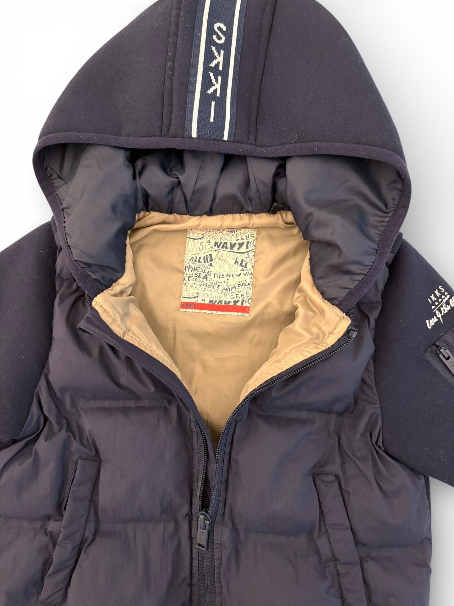 IKKS Navy Padded Jacket size 4Y - second hand baby clothing