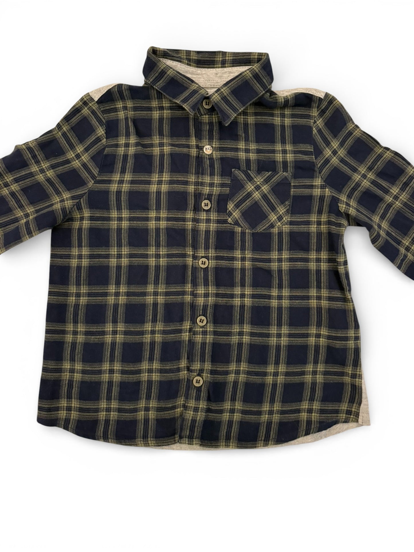 Chemise à carreaux IKKS avec motif au dos (3Y / 98)