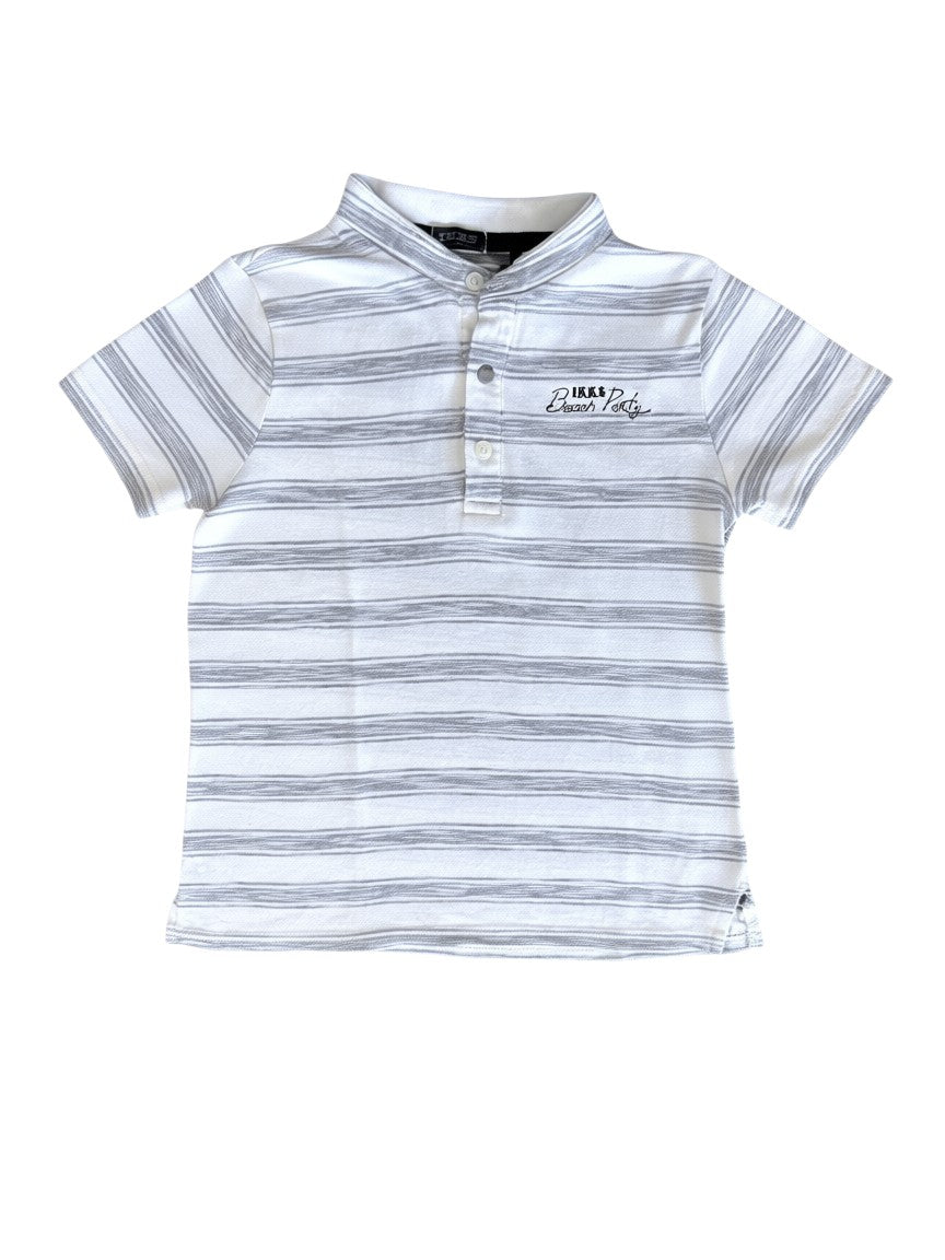 IKKS White & Grey Top (6Y)