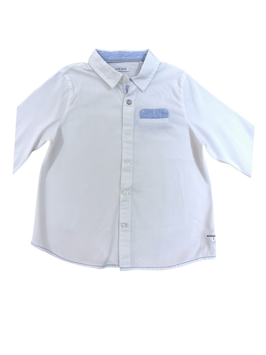 IKKS White Long-Sleeve Shirt (3Y / 98)