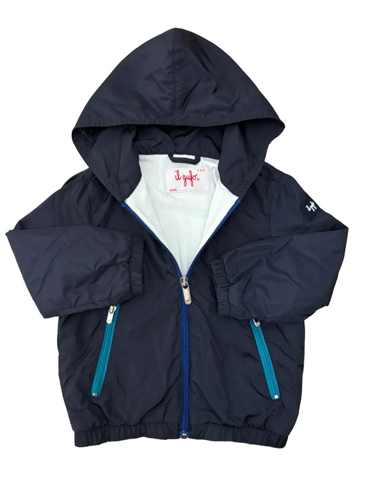 Il Gufo Navy Rain Coat (3Y)