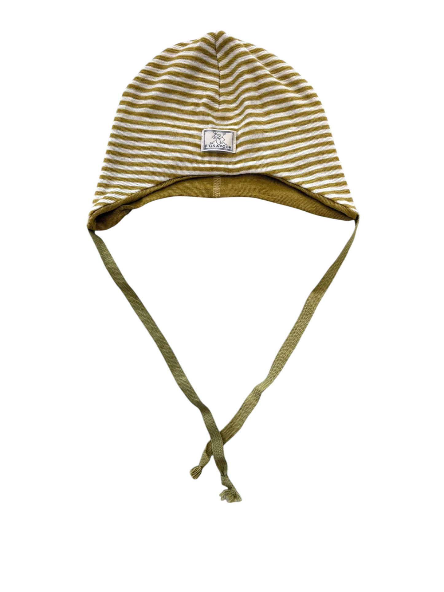 Pickapooh Unisex Mustard Striped Hat & Snood Set, 48