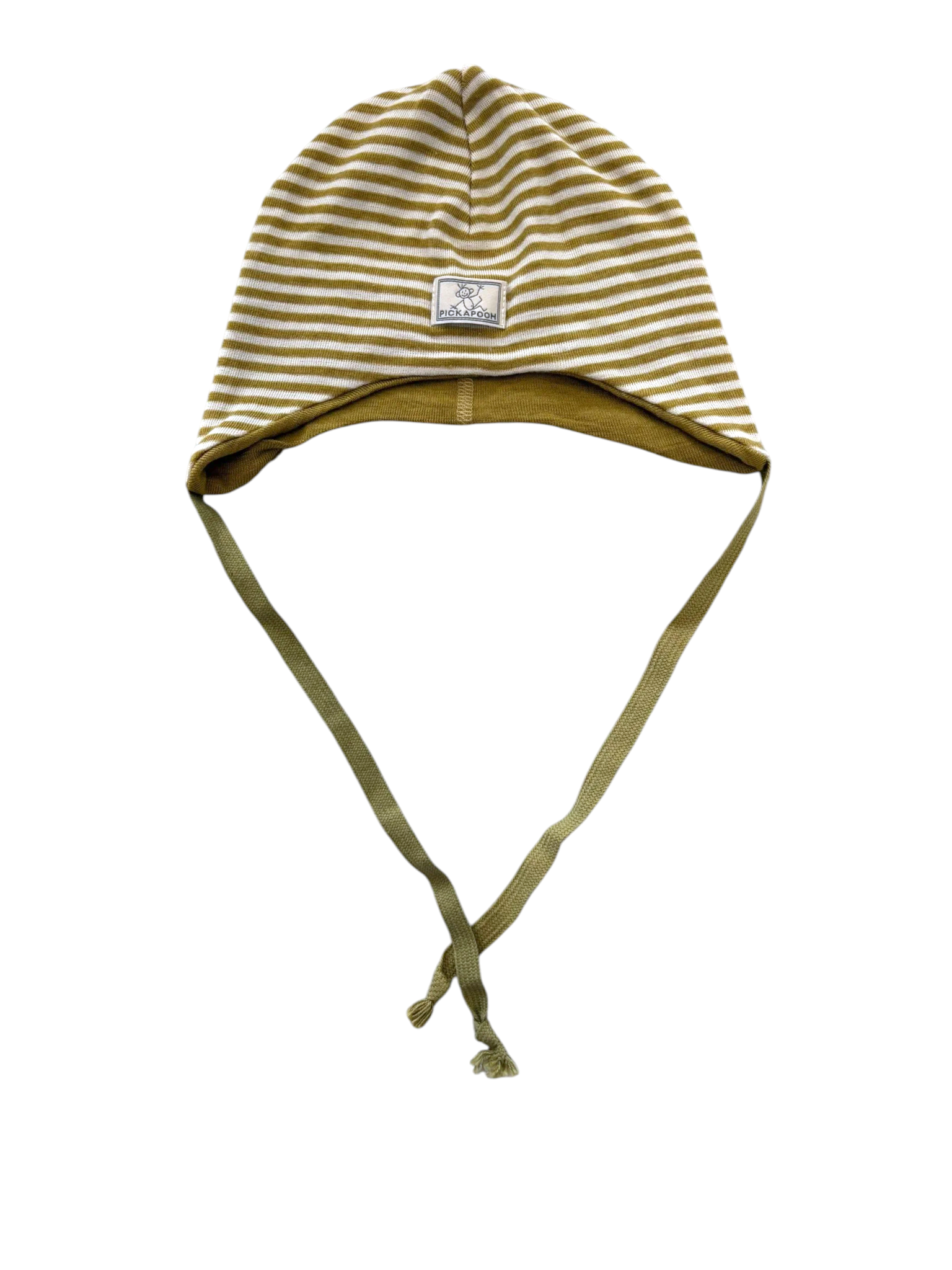 Pickapooh Unisex Mustard Striped Hat & Snood Set, 48