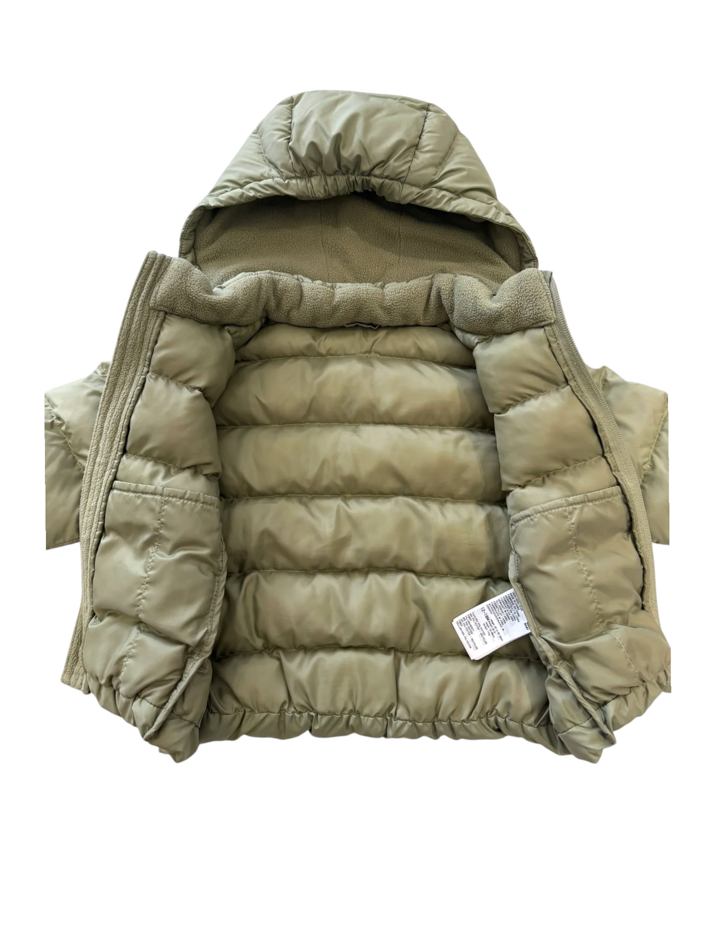 Uniqlo Unisex Olive Puffer Jacket, 12-18M