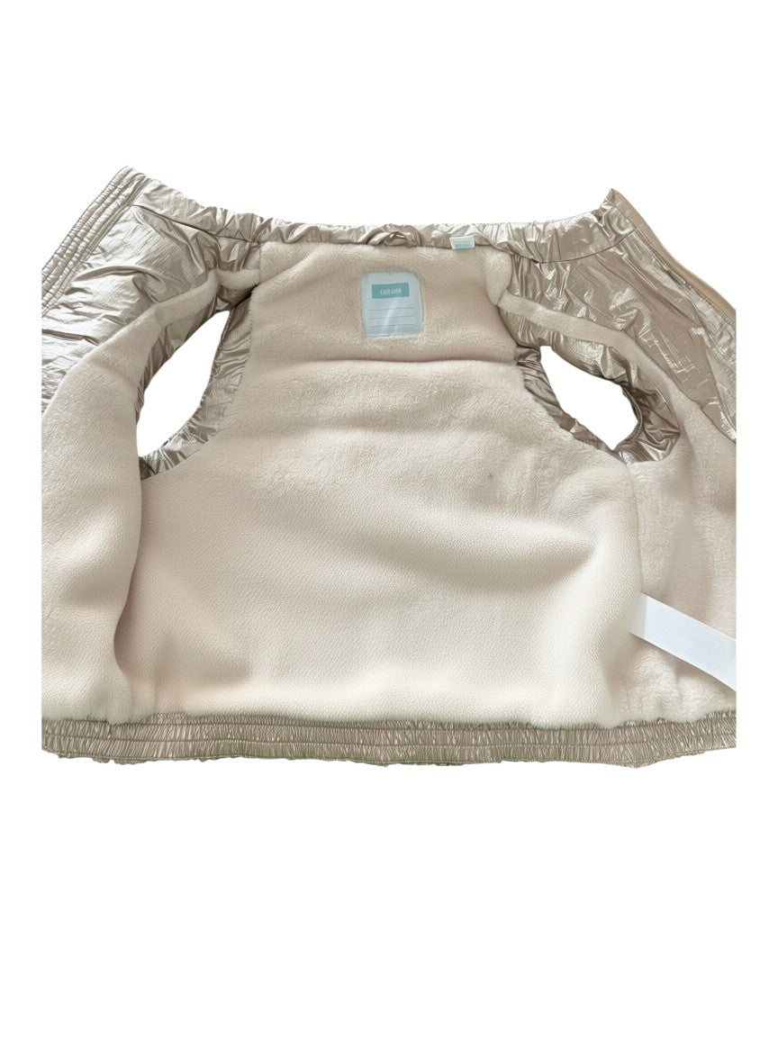 Obaïbi Gold Puffer Gilet size 3Y / 98 - second hand baby clothing