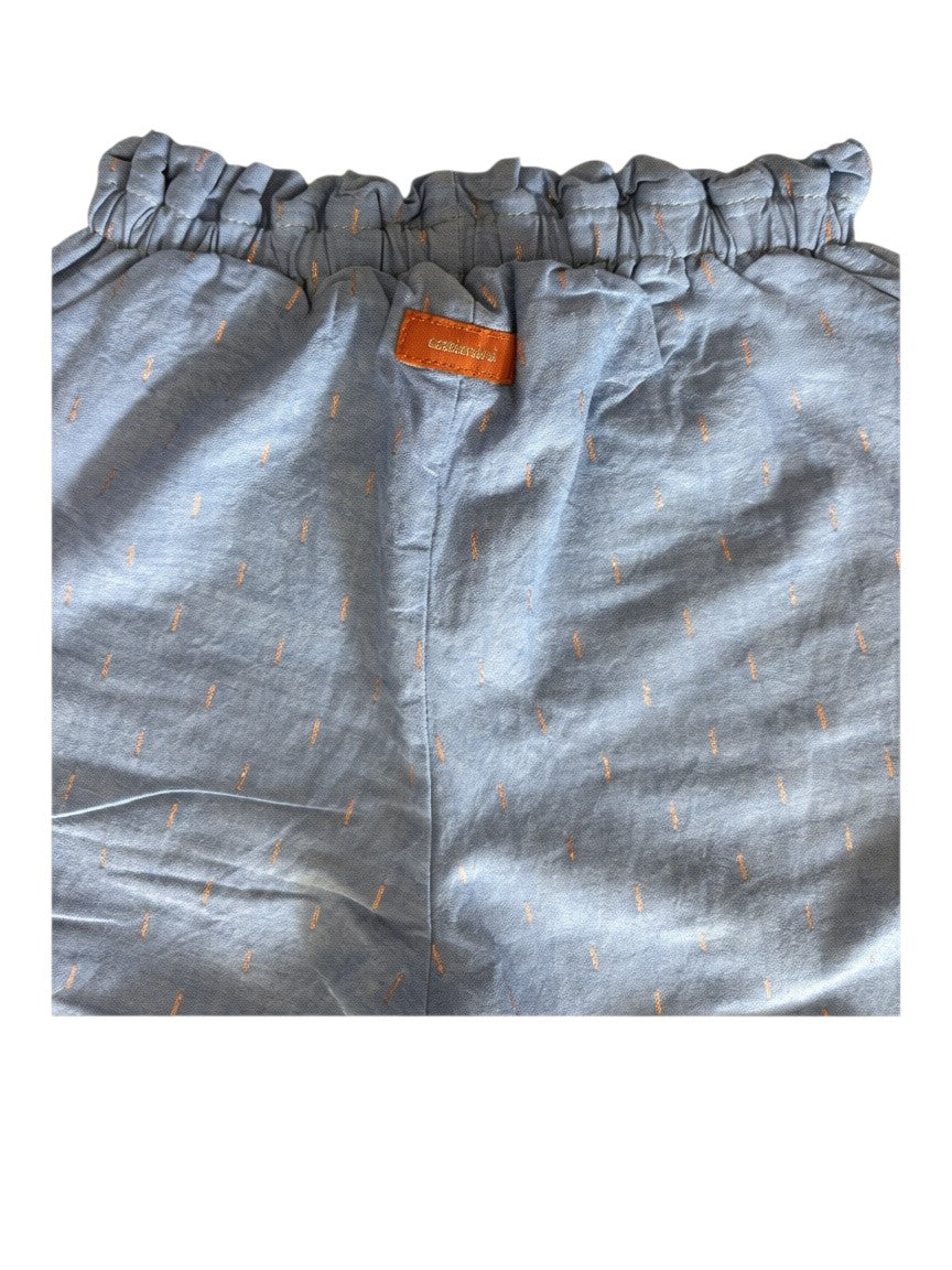 Catimini Blue Chambray Pull-On Pants (9M / 71) - second hand baby clothing