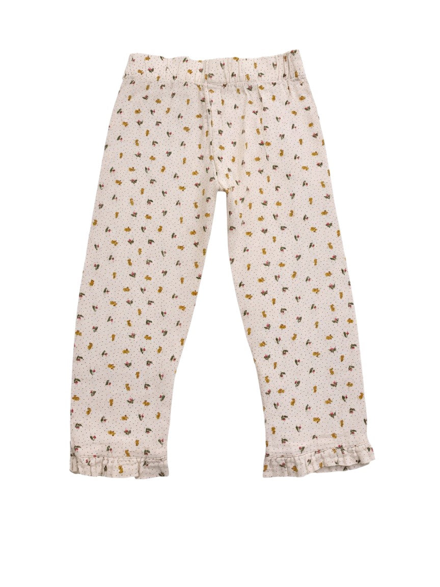 Sergent Major Girl Cream Bunny Floral Muslin Blouse & Trousers Set, 18M / 81 - second hand baby clothing