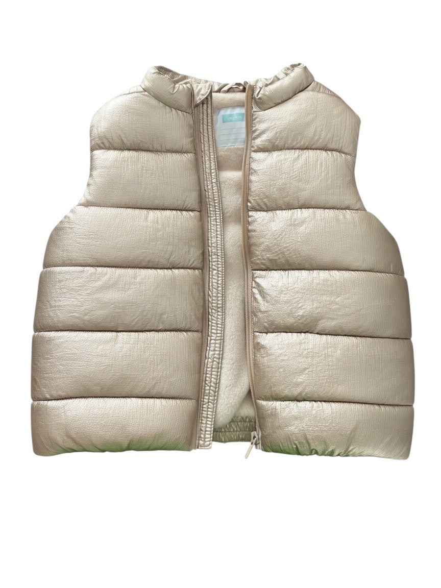 Obaïbi Gold Puffer Gilet size 3Y / 98 - second hand baby clothing