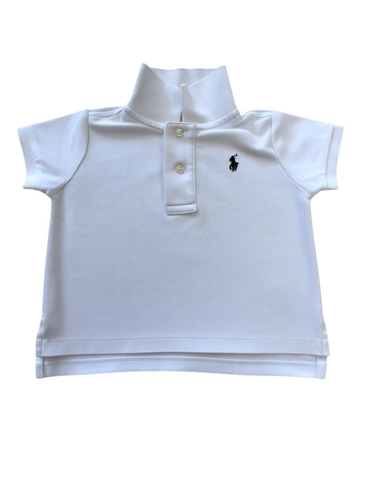 Ralph Lauren Boy White Polo Shirt, 9M