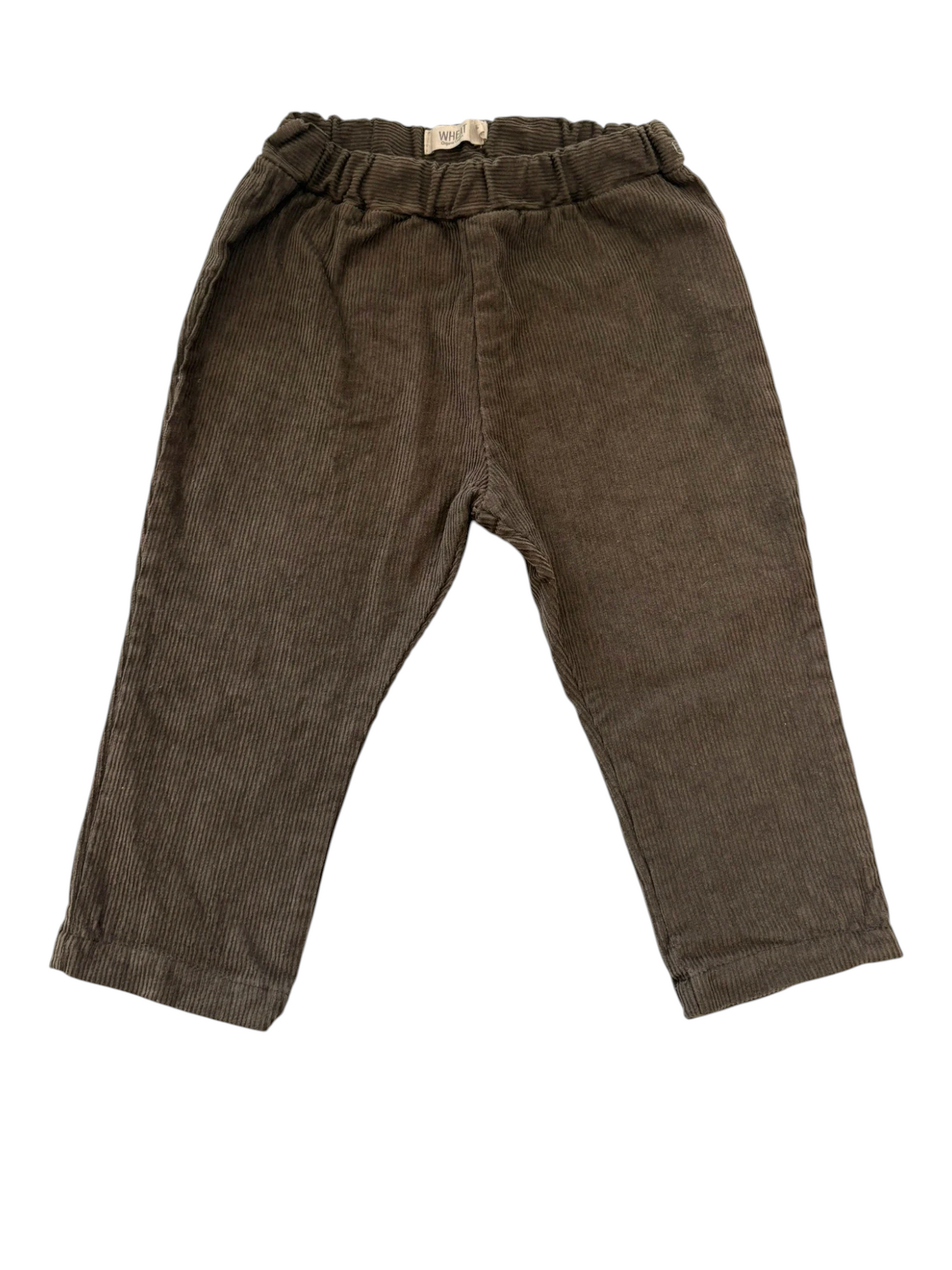 Wheat Unisex Brown Corduroy Trousers, 18M / 86
