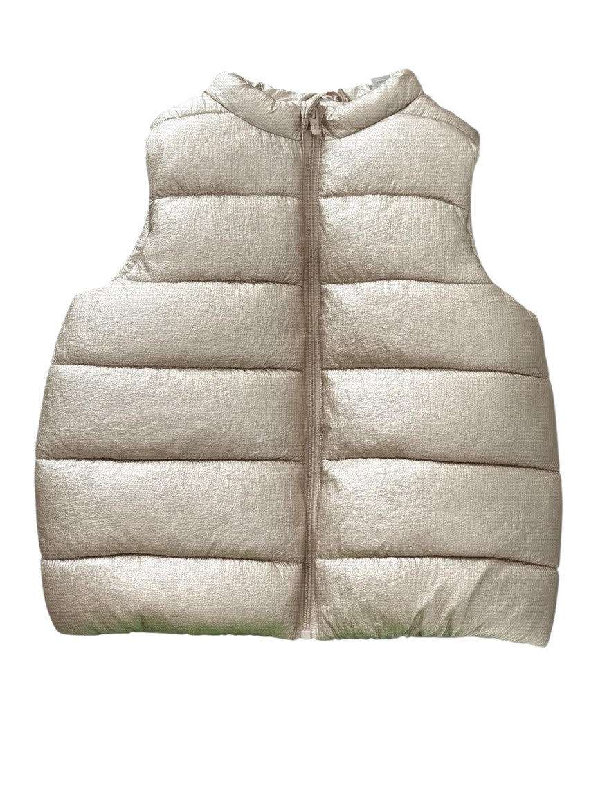Obaïbi Gold Puffer Gilet size 3Y / 98 - second hand baby clothing