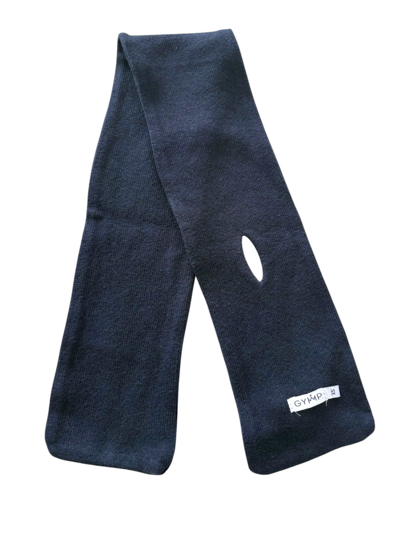 Gymp Girl Navy Pom Pom Knit Bonnet & Scarf Set, 46cm - second hand baby clothing