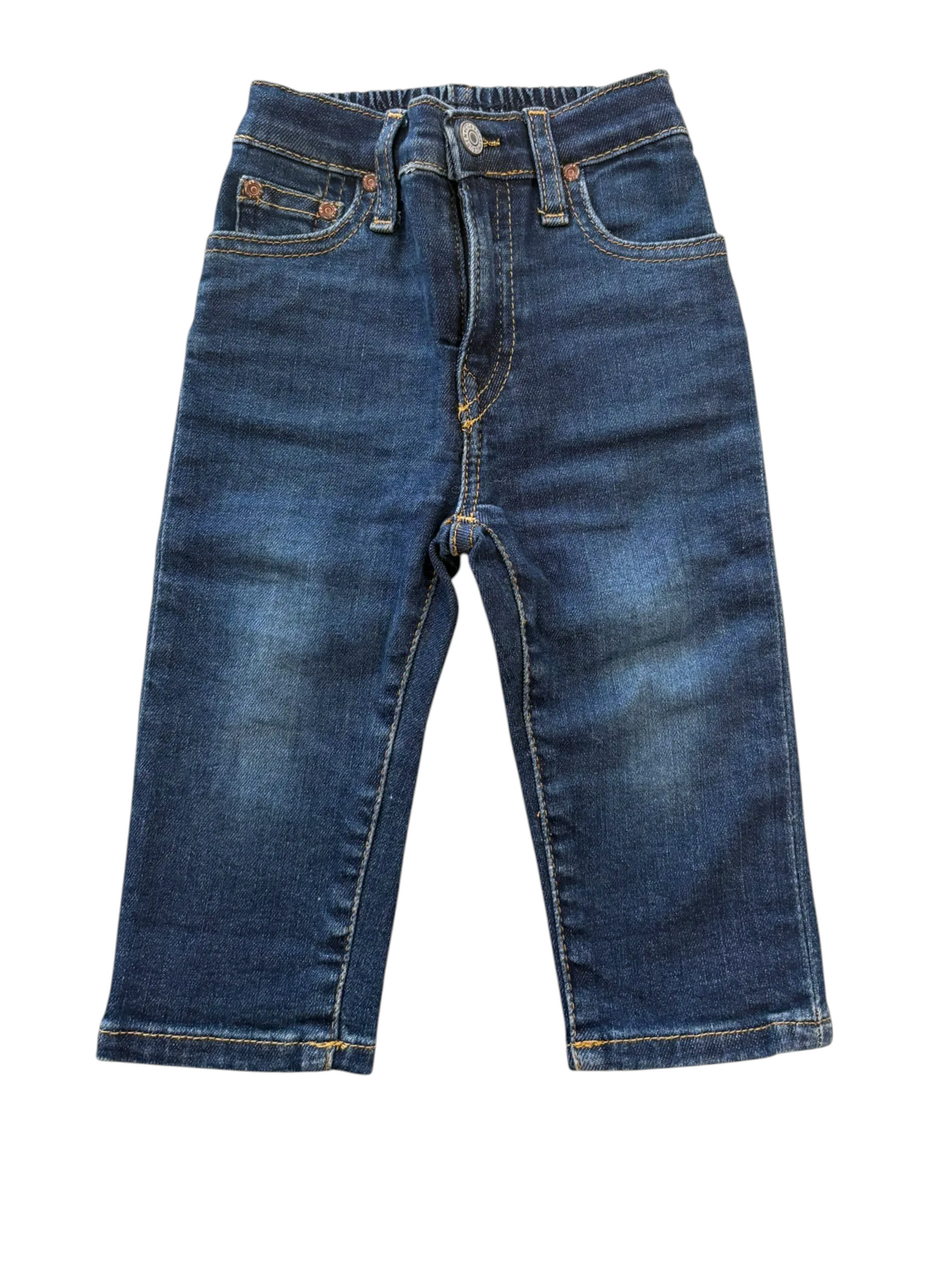 Polo Ralph Lauren Boy Dark Wash Jeans, 12M / 80