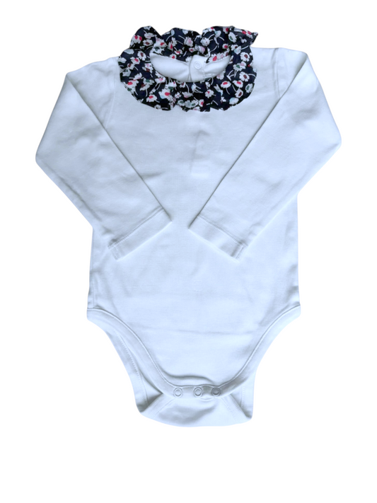Jacadi Floral Ruffle Bodysuit size 18M / 81 - second hand baby clothing