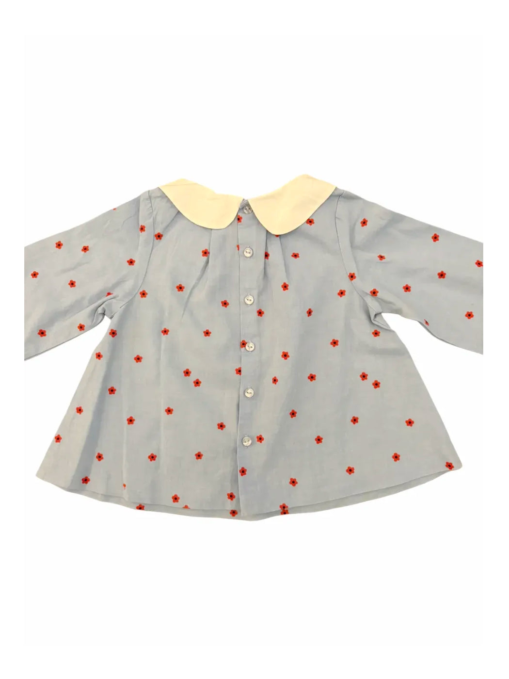 Jacadi Blue Floral Blouse (24M / 86)