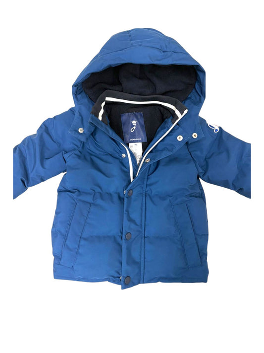 Jacadi Boys Blue Hooded Puffer Jacket, 18M / 81