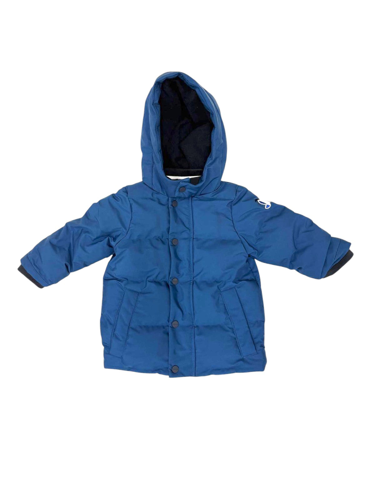 Jacadi Boys Blue Hooded Puffer Jacket, 18M / 81