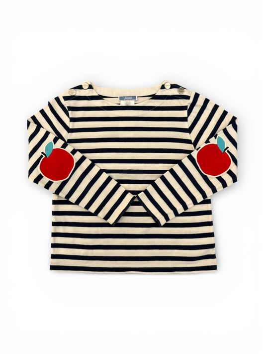 Jacadi Blue White Striped Apple Top (6Y / 116)