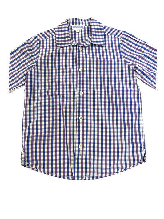 Jacadi Blue & Violet Gingham Shirt (6Y / 115)