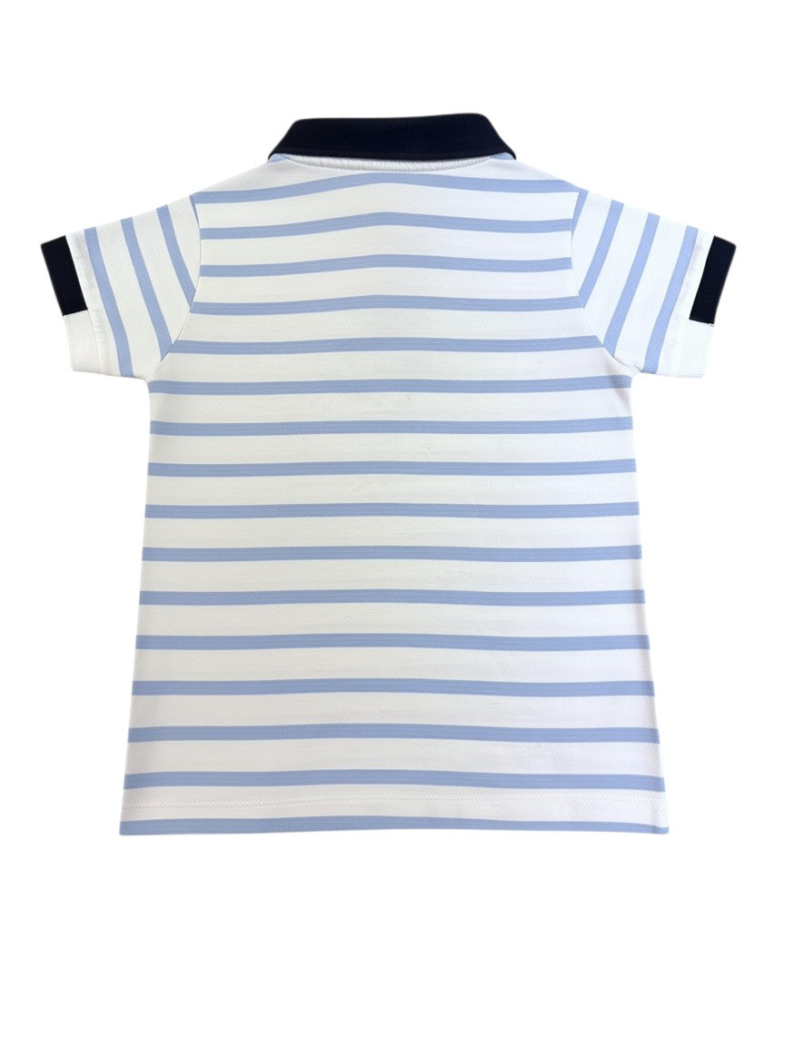 Jacadi Blue & White Striped Polo (4Y / 104)