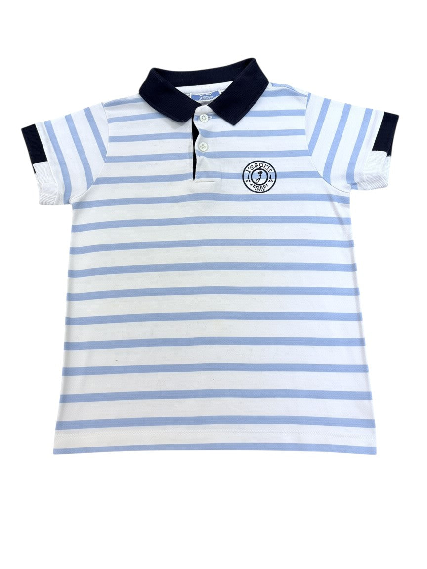 Jacadi Blue & White Striped Polo (4Y / 104)