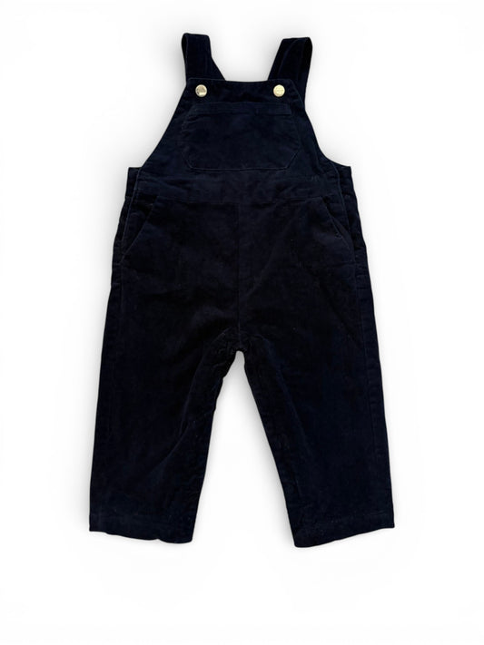 Jacadi Navy Corduroy Lined Overalls (18M)