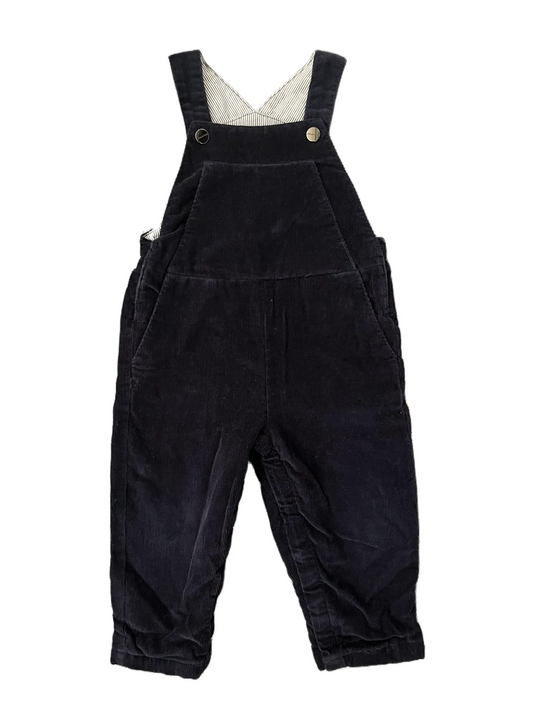 Jacadi Navy Corduroy Overalls (18M)