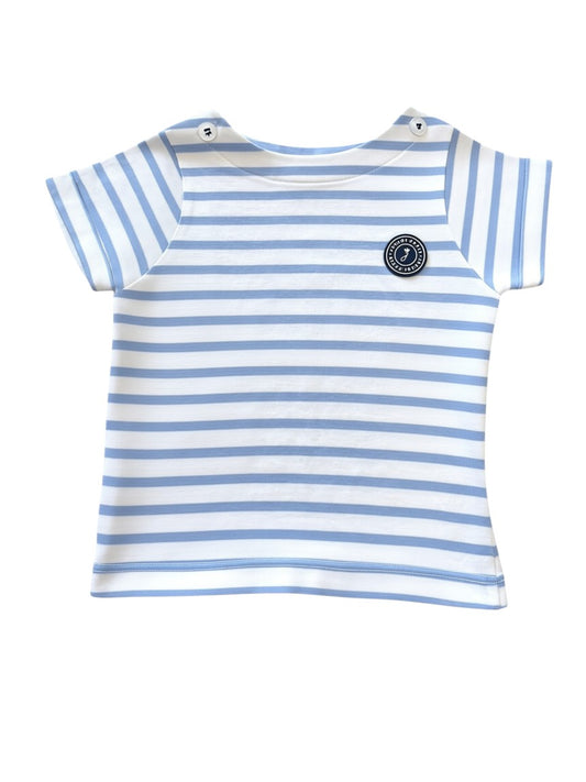 Jacadi Light Blue & White T-Shirt (12M)