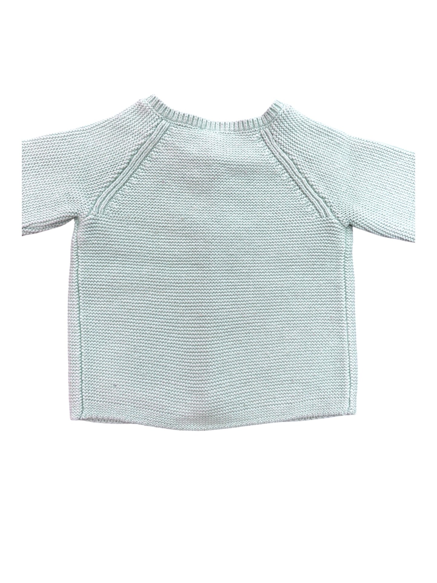 Jacadi Light Green Knitted Cardigan (6M)
