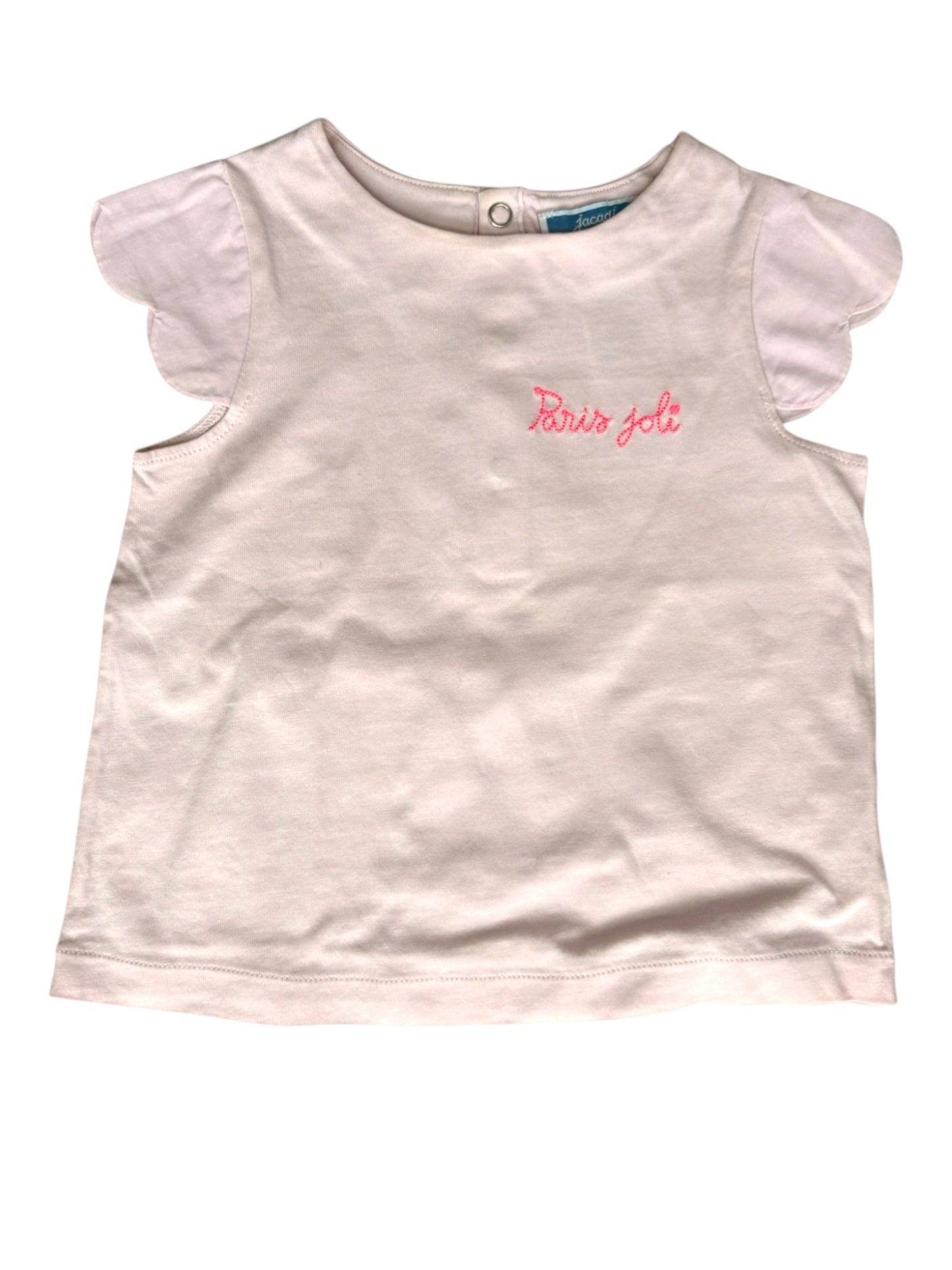 Jacadi Light Pink Paris Joli T-Shirt (24M)