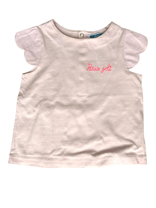 Jacadi Light Pink Paris Joli T-Shirt (24M)