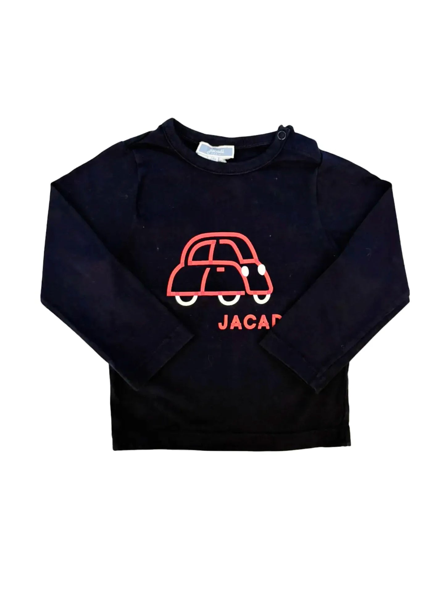 Jacadi Navy Long-Sleeved T-Shirt (24M)