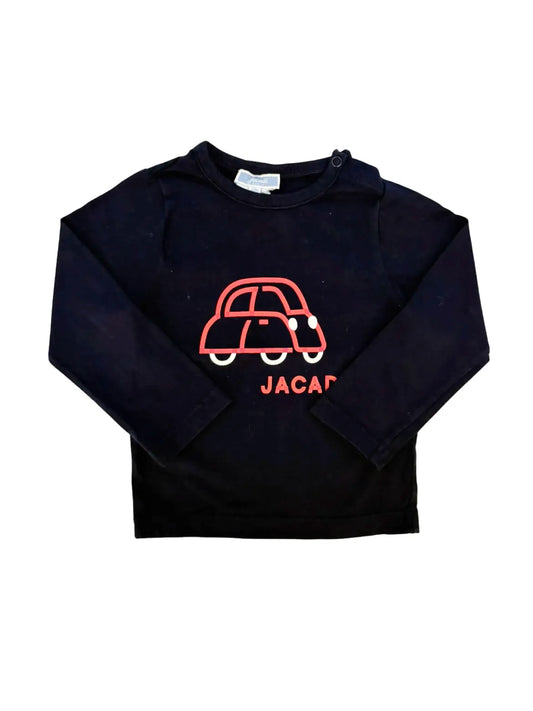 Jacadi Navy Long-Sleeved T-Shirt (24M)