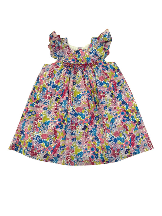 Jacadi Purple Multi Floral Sleeveless Dress (6Y)