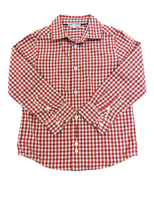 Jacadi Red Gingham Shirt (5Y / 110)