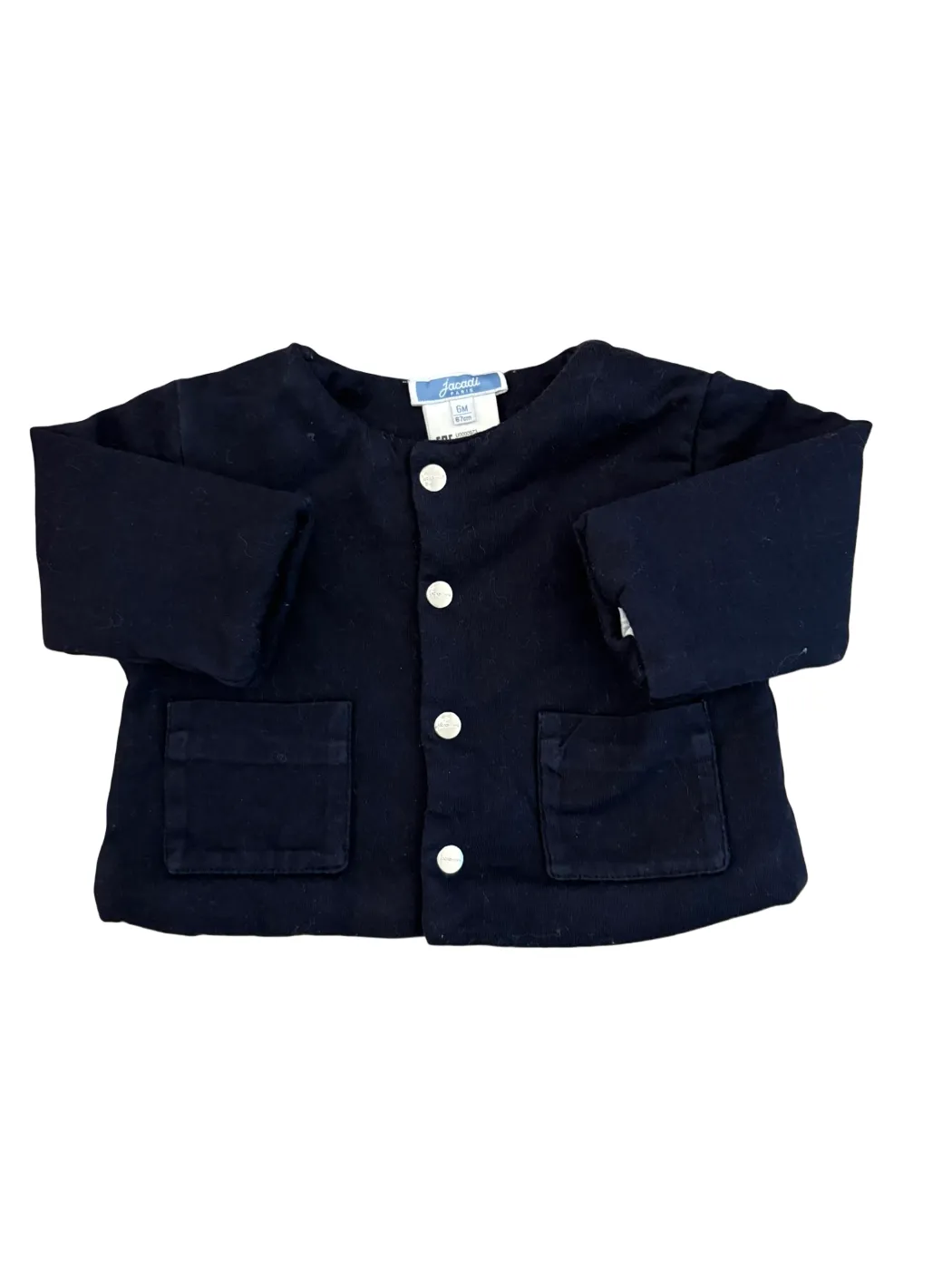 Set aus Jacadi-Marine-Cardigan und Body „Bonjour Paris“ (6M / 67)