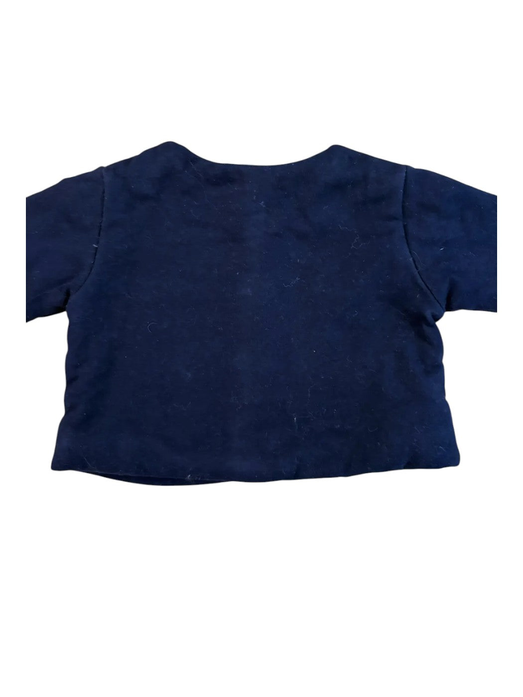 Jacadi Navy Cardigan & Bonjour Paris Bodysuit Set size 6M / 67 - second hand baby clothing