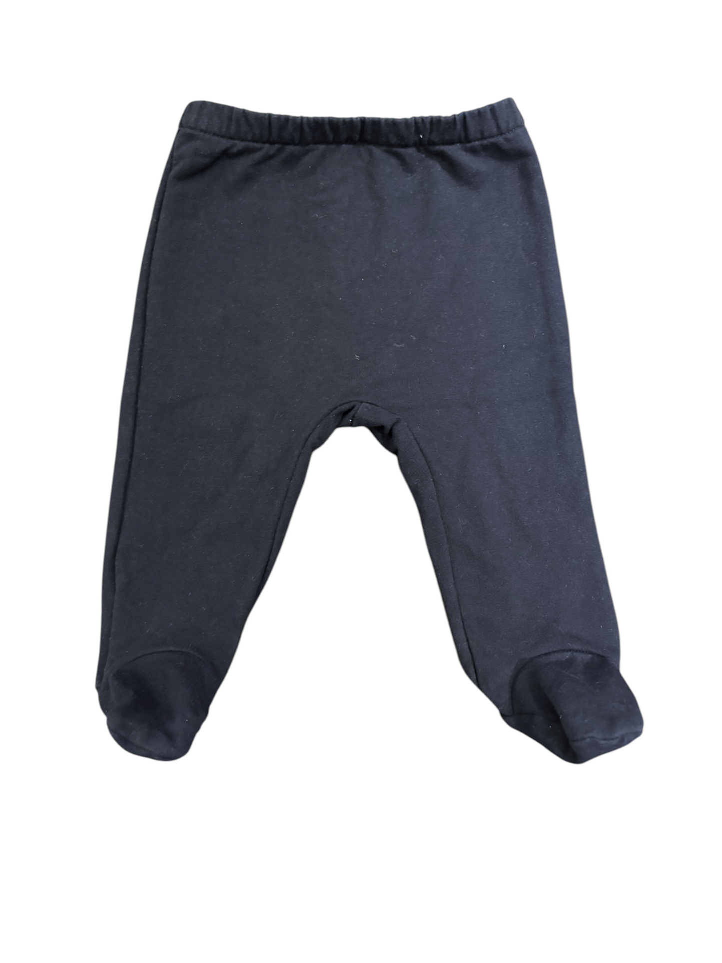 Jacadi Navy & White Striped Top & Footed Pants Set size 12M / 74 - second hand baby clothing