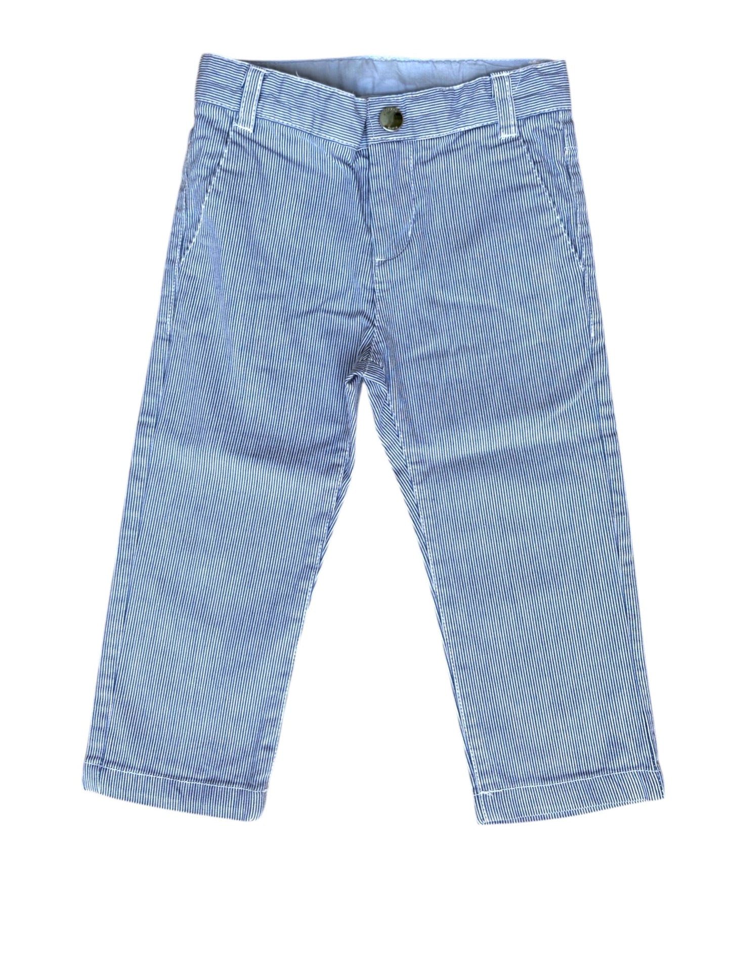 Jacadi Blue White Striped Pants (18M / 81cm)
