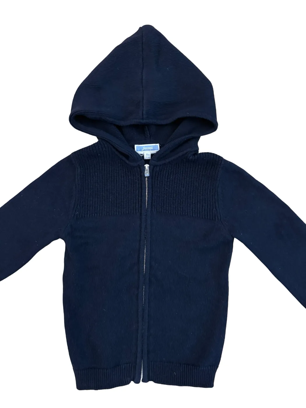 Gilet zippé à capuche Jacadi bleu marine (3 ans / 96)