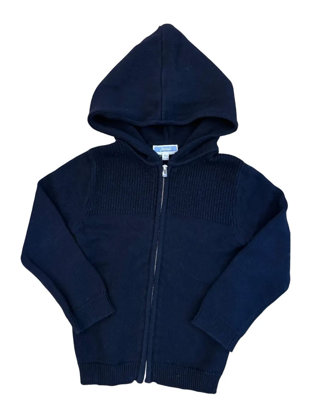Gilet zippé à capuche Jacadi bleu marine (3 ans / 96)